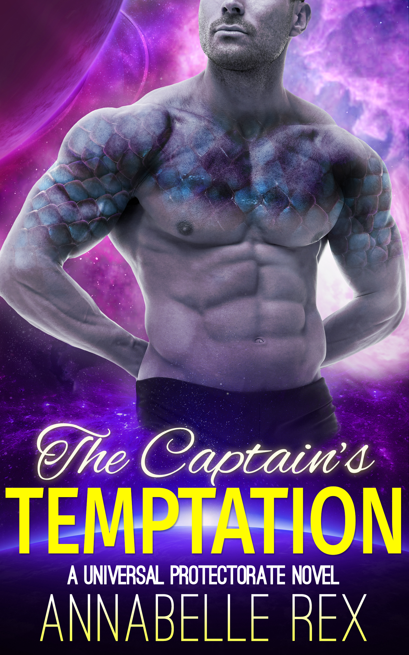 The book cover for The Captain's Temptation by Annabelle Rex